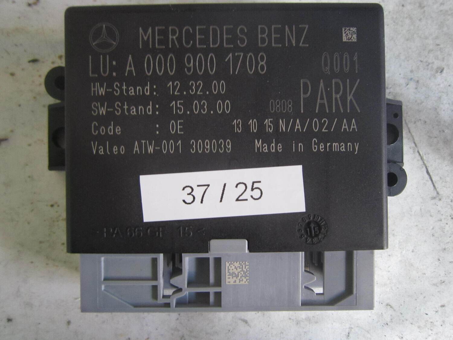 37-25 Centralina sensori parcheggio Mercedes Benz A 000 900 1708 A0009001708 HW 12.32.00 HW123200 SW 15.03.00 VARIE