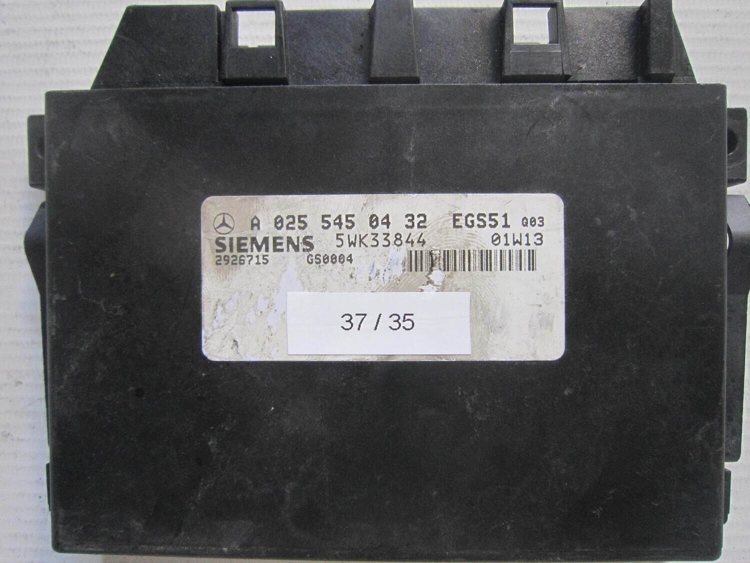 37-35 Centralina sensori parcheggio Siemens A 025 545 04 32 A0255450432 5WK33844 EGS51 296715 MERCEDES BENZ VARIE