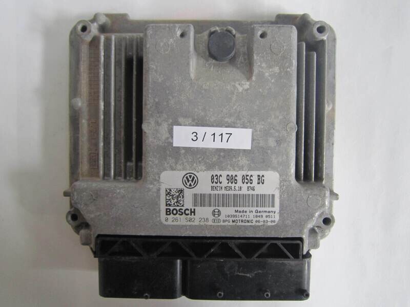 3-117 Centralina Motore Bosch 0 261 S02 238 0261S02238 03C 906 056 BG 03C906056BG 1039S14711 MED9.5.10 VOLKSWAGEN Benzina GOLF 1.4