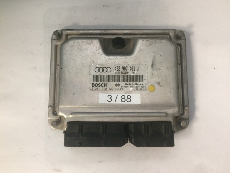 3-88 Centralina Motore Bosch 0281010822 4B2907401J 1039S01048 VOLKSWAGEN AUDI Audi A6 2.5 Tdi