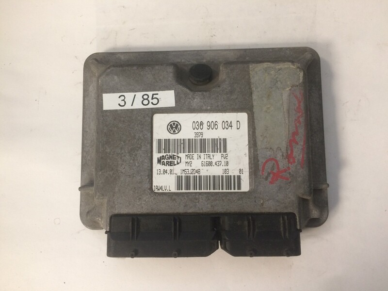 3-85 Centralina Motore Magneti Marelli MY26160043710 036906034D IAW4LUL VOLKSWAGEN AUDI AUDI A2 8Z 1.4 BENZINA