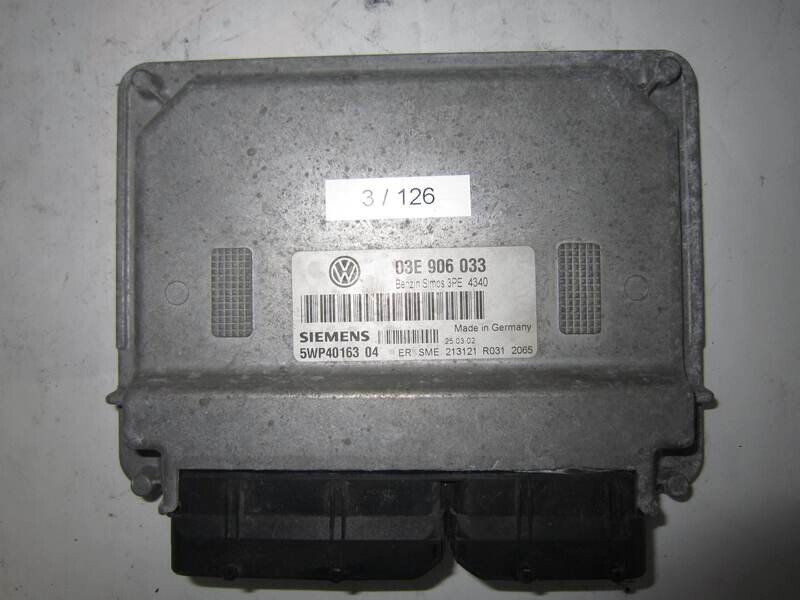 3-126 Centralina Motore Siemens 5WP40163 05 5WP4016305 03E 906 033 03E906033 3PE 4340 213121 R031 2065 VOLKSWAGEN Benzina POLO 1.2