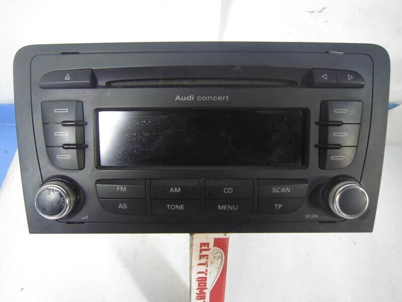 20-136 Autoradio Blaupunkt 7647026380 7 647 026 380 8P0 035 186 P 8P0035186P       AUDI  A 3