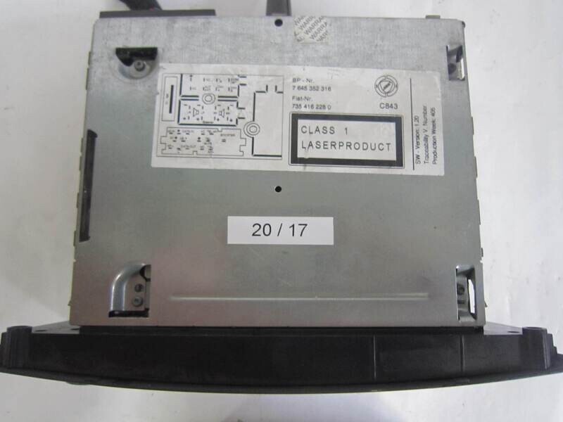 20-17 Autoradio Blaupunkt 7 354 162 280 7354162280 735 416 228 0    FIAT  PUNTO