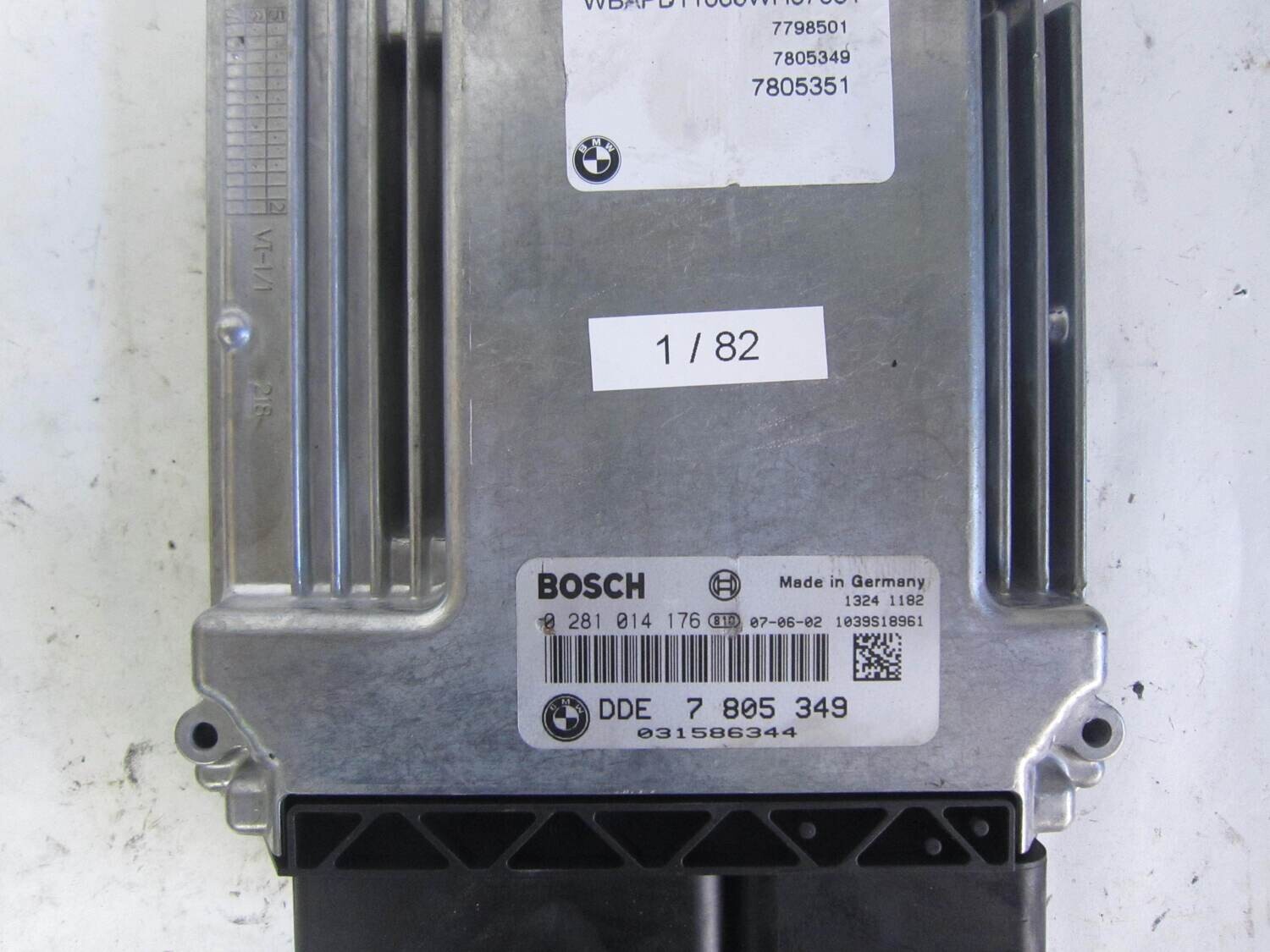 1-82 Centralina Motore Bosch 0 281 014 176 0281014176 7805351 1039S18961 DDE 7 805 349 7798501 BMW Diesel SERIE  X X 3 2.0