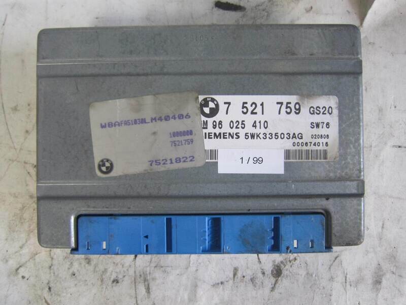 1-99 Centralina Cambio Automatico Siemens 5WK33503AG 7 521 759 7521759 96 025 410 GS20 SW76 BMW Generica 320