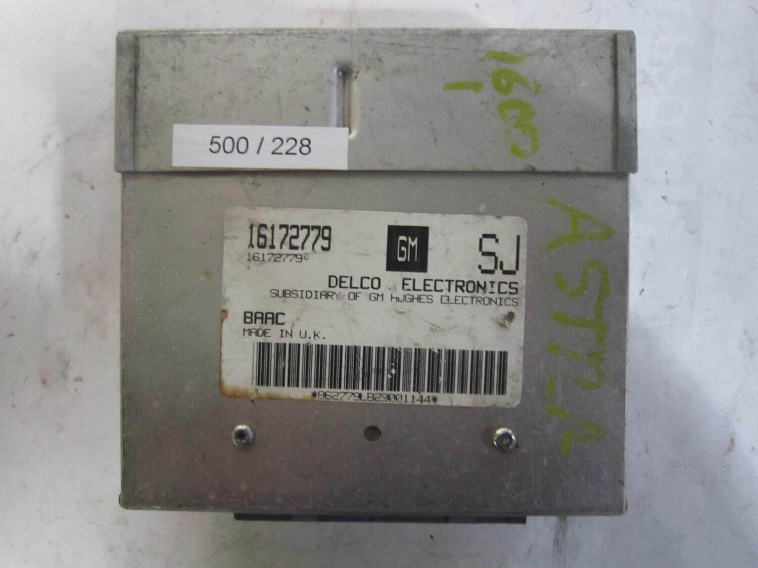 500-228 Centralina Motore AC Delco  16172779 BAAC        OPEL  ASTRA