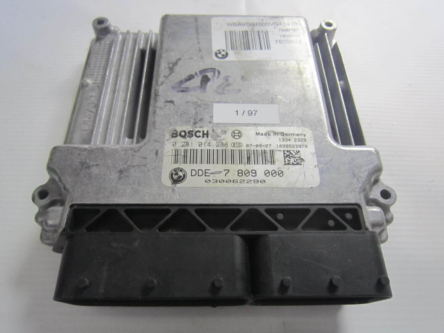 1-97 Centralina Motore Bosch 0 281 014 238 0281014238 DDE 7 809 000 DDE7809000 1039S23979 BMW Diesel SERIE 3