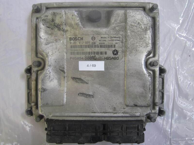 4-69 Centralina Motore Bosch 0 281 012 999 0281012999 P05094800AC 1039s16545 HB5ABO CHRYSLER Diesel VOYAGER 2.8