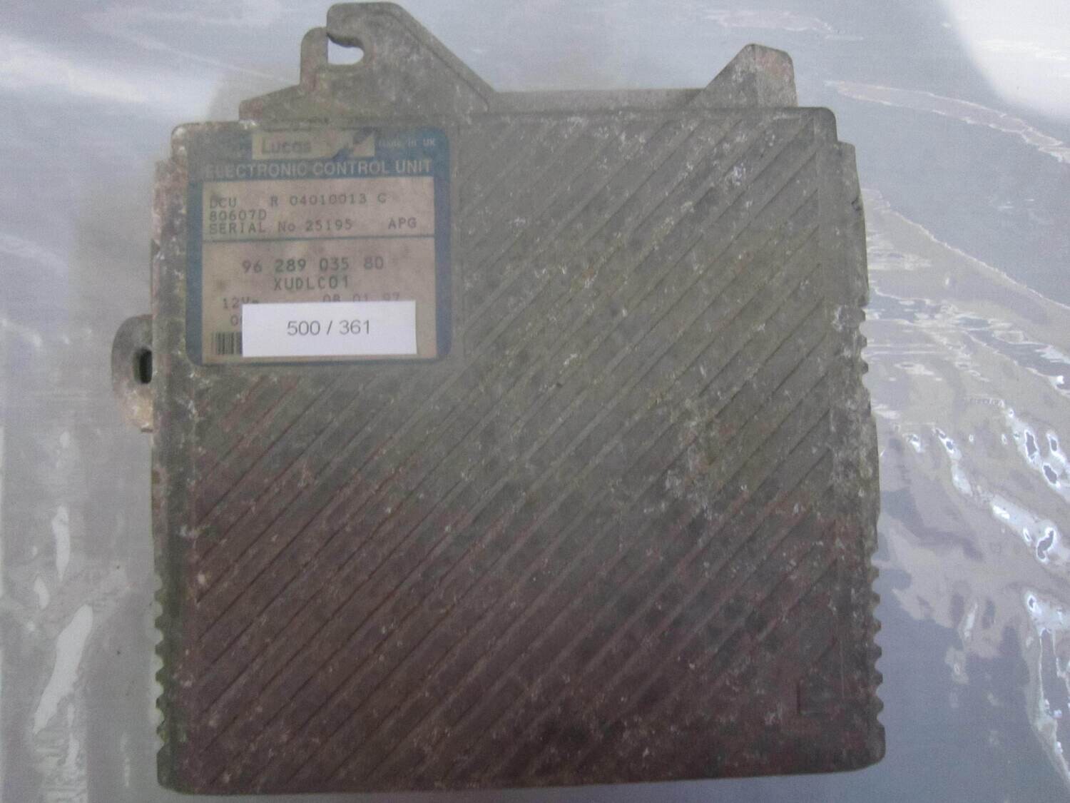 500-361 Centralina Motore Lucas 96 289 035 80 9628903580 R04010013 XUDLC01   CITROEN / PEUGEOT Diesel VARIE