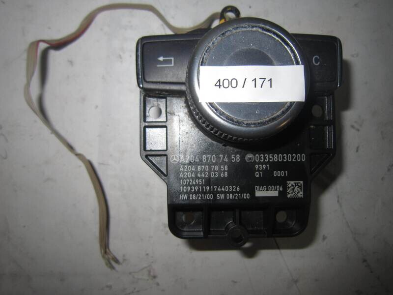 400-171 Comando Joistick Mercedes Benz A 204 870 74 58 A2048707458 03358030200 A204 870 78 58 A204 442 03 68 HW 08/21/00 SW 08/21/00 Generica CLASSE C 400-171 Comando Joistick Mercedes Benz A 204 870 74 58 A2048707458 03358030200 A204 870 78 58 A204 442 03 68 HW 08/21/00 SW 08/21/00 Generica CLASSE C