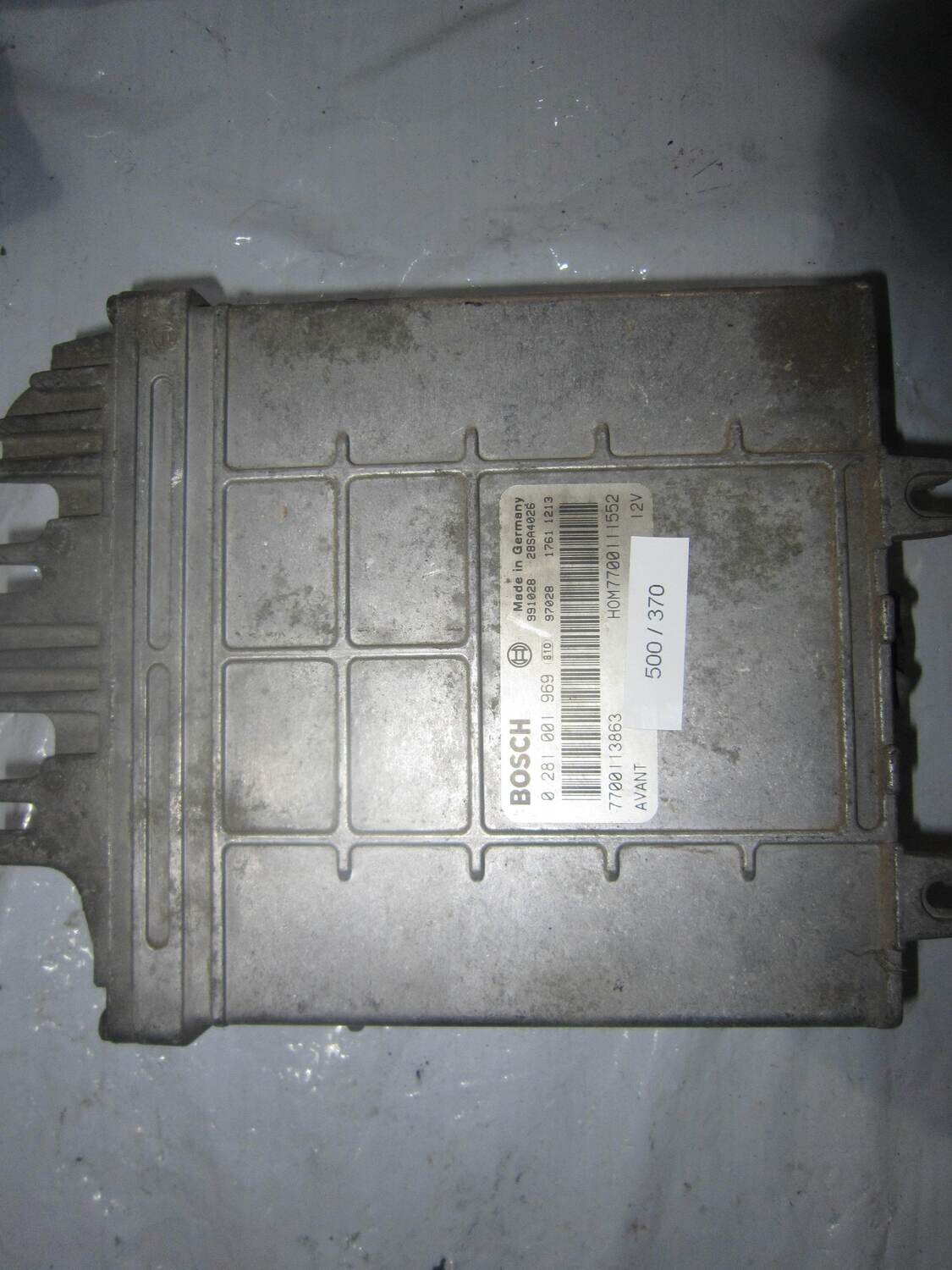 500-370 Centralina Motore Bosch 0 281 001 969 0281001969 7700113863 7700111552   RENAULT Diesel MEGANE
