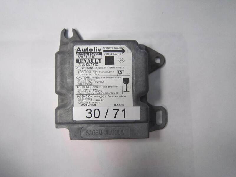 30-71 Centralina Airbag Autoliv 550 80 38 00 550803800 7700437471C RENAULT SCENIC
