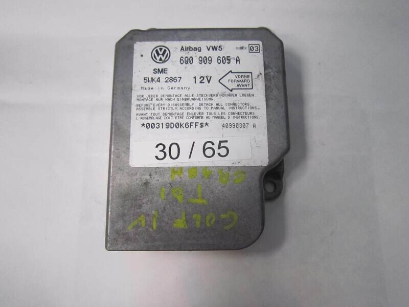 30-65 Centralina Airbag Sme 5WK4 2867 5WK42867 6Q0 909 605 A 6Q0909605A VOLKSWAGEN GOLF