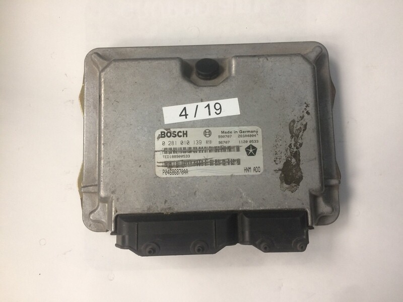 4-19 Centralina Motore Bosch 0 281 010 139 0281010139 P04686870AA 28SA4004 CHRYSLER Diesel VOYAGER 2.5