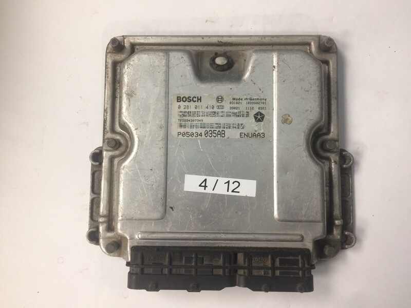 4-12 Centralina Motore Bosch 0281011410 P05034035AB 1039S02701 CHRYSLER  CRUISER 2.2 CRD