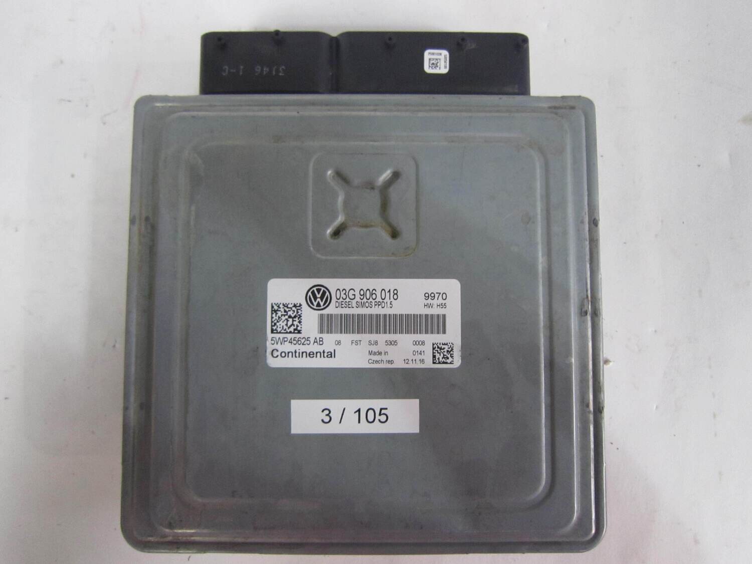 3-105 Centralina Motore Continental 5WP45625AB 5WP45625 AB 03G 906 018 03G906018       VOLKSWAGEN PASSAT