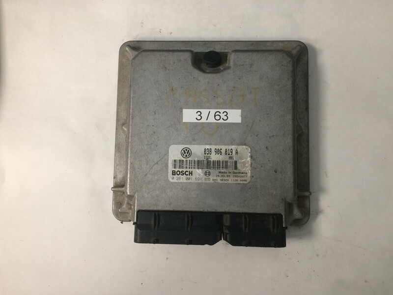 3-63 Centralina Motore Bosch 0281001691 038906019A 28SA3977 VOLKSWAGEN VOLKSWAGEN PASSAT 1.9 TDI