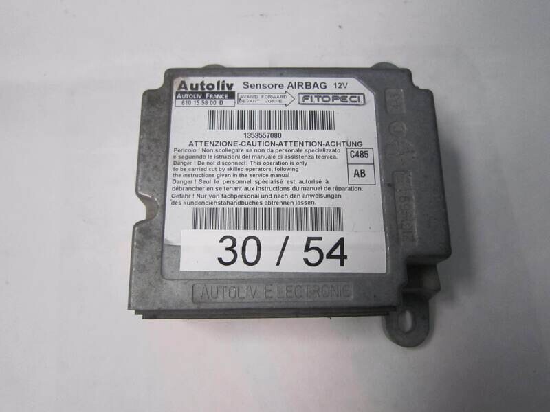 30-54 Centralina Airbag Autoliv 610 15 58 00 610155800 1353557080 ALFA ROMEO / FIAT / LANCIA FIORINO