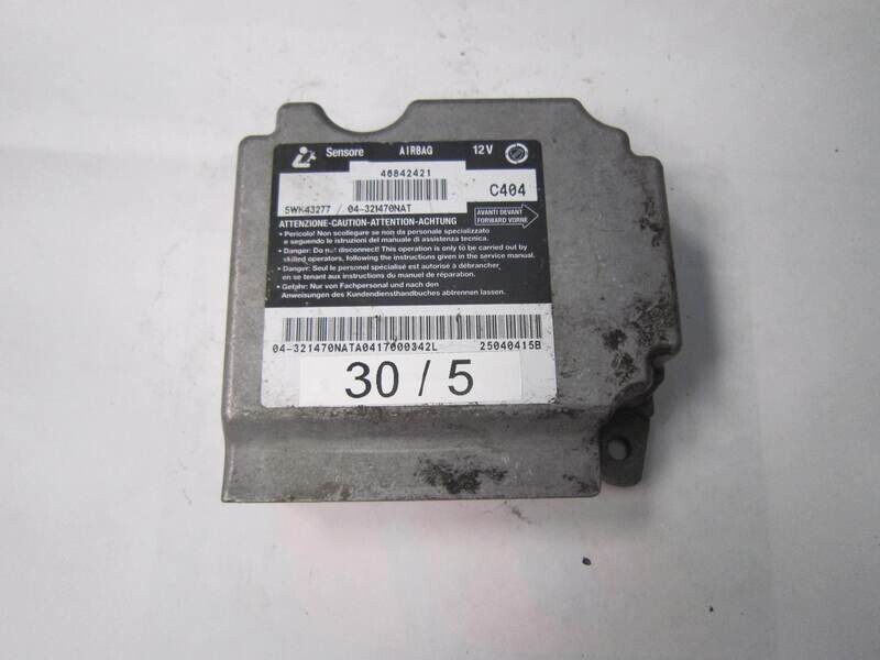 30-5 Centralina Airbag Siemens 5WK43277 46842421 C404-321470NAT ALFA ROMEO / FIAT / LANCIA 147