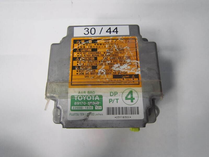 30-44 Centralina Airbag Fujitsu 89170-52040 8917052040 231000-1830 2310001830 TOYOTA YARIS