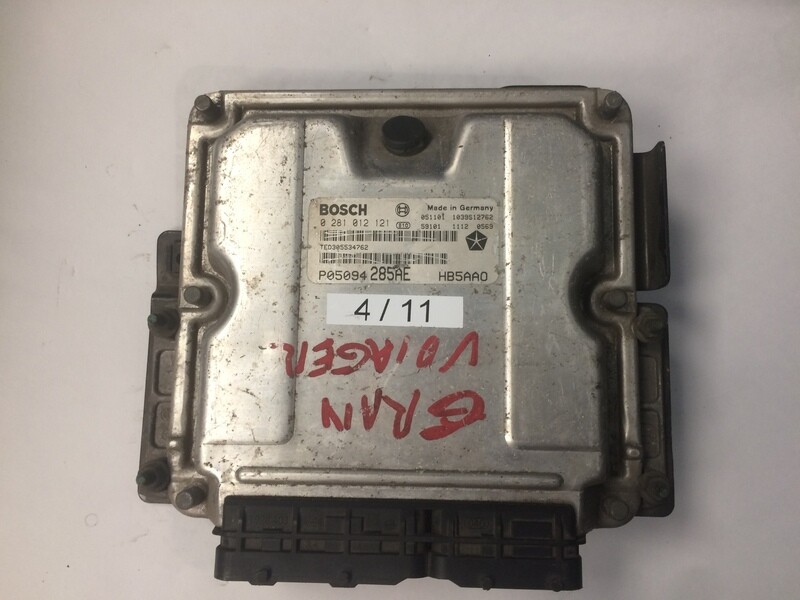 4-11 Centralina Motore Bosch 0281012121 P05094285AE 1039S12762 CHRYSLER  VOYAGER 2.8 CRD