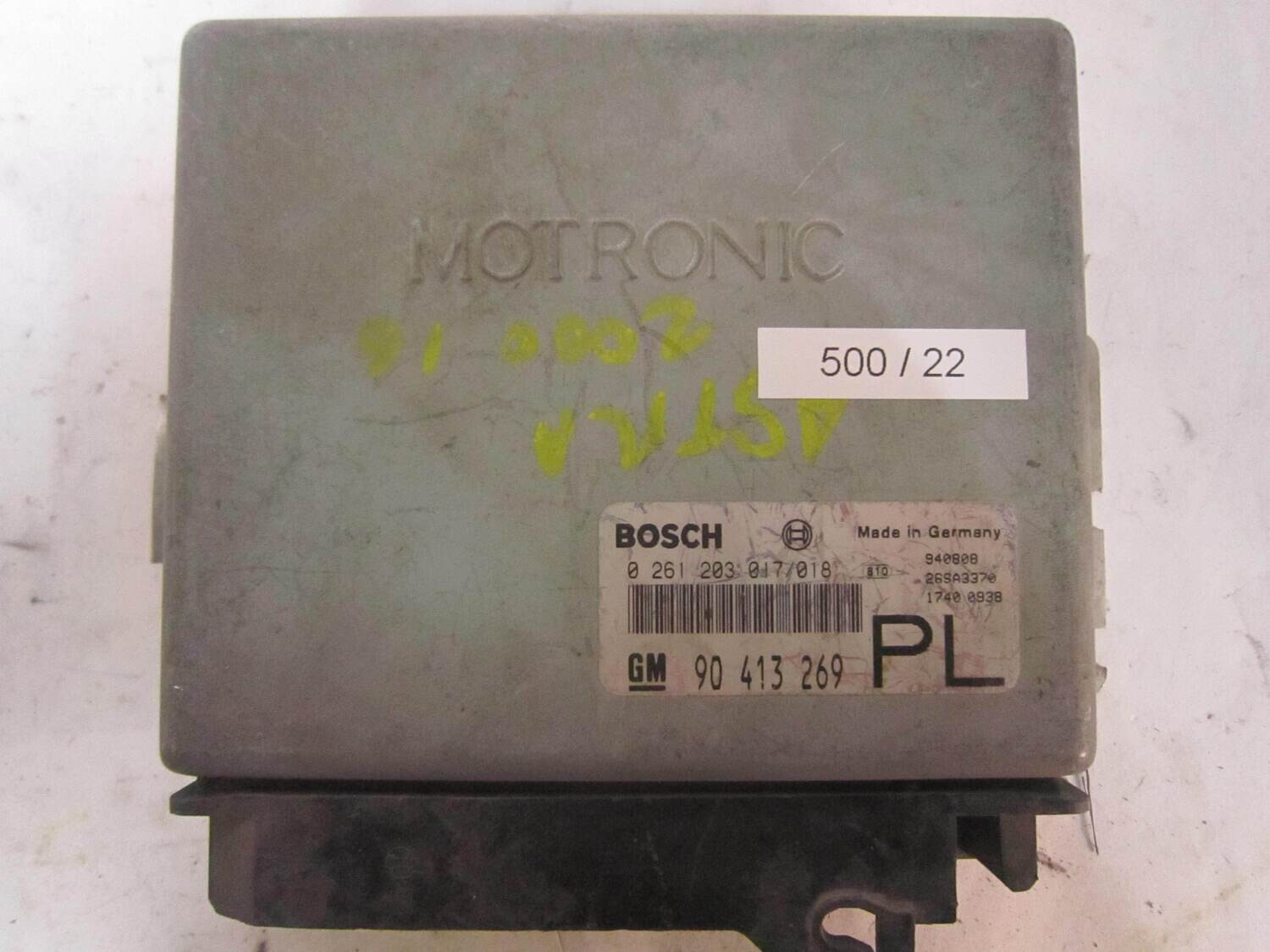 500-22 Centralina Motore Bosch 0261203017018 0 261 203 017/018         OPEL  ASTRA 2.0