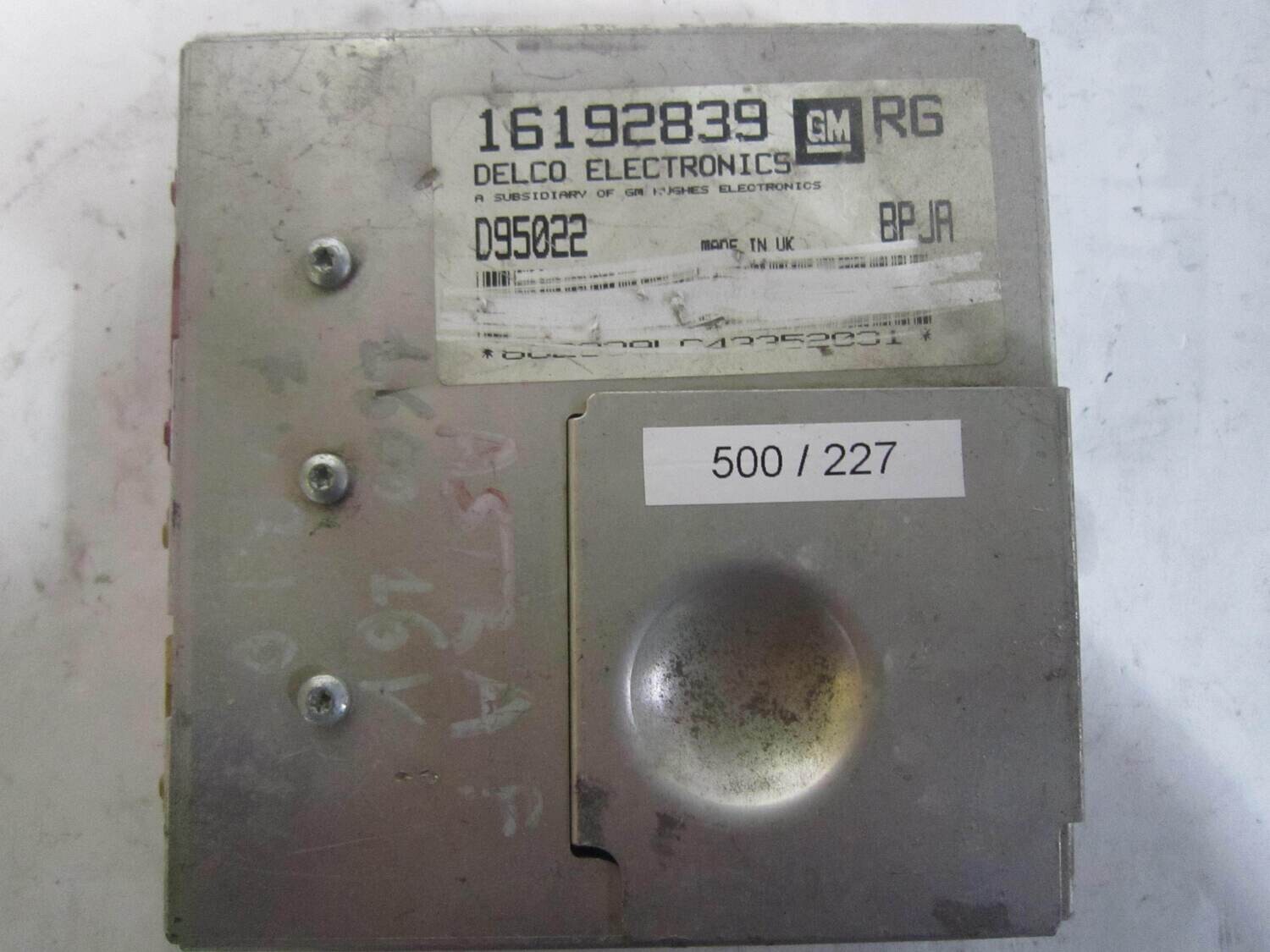 500-227 Centralina Motore AC Delco  16192839 D95022  BPJA      OPEL  ASTRA