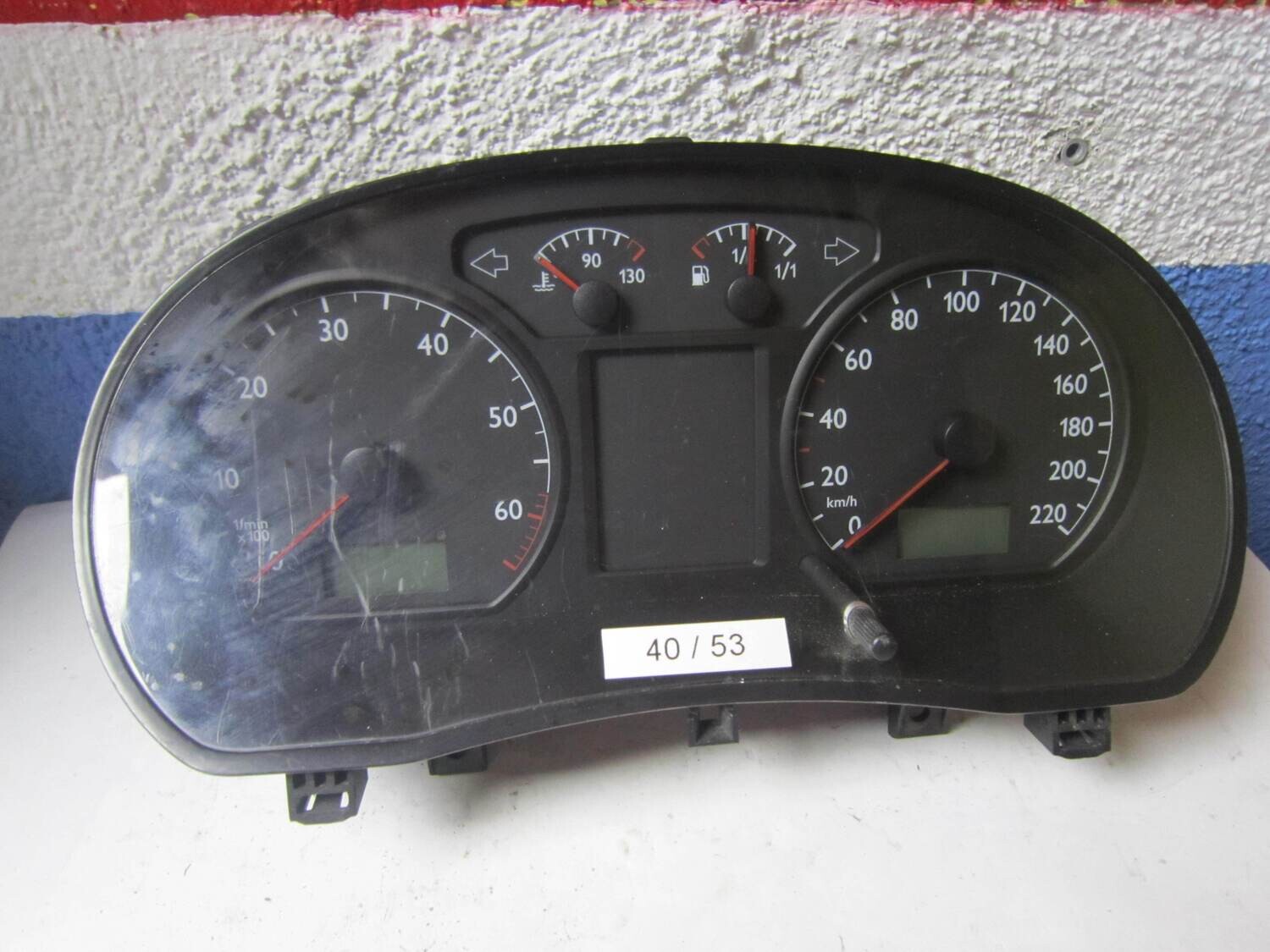 40-53 Quadro Strumenti / Contachilometri Vdo 6Q0 920 820 6Q0920820 NX/04X NX04X VOLKSWAGEN Benzina POLO