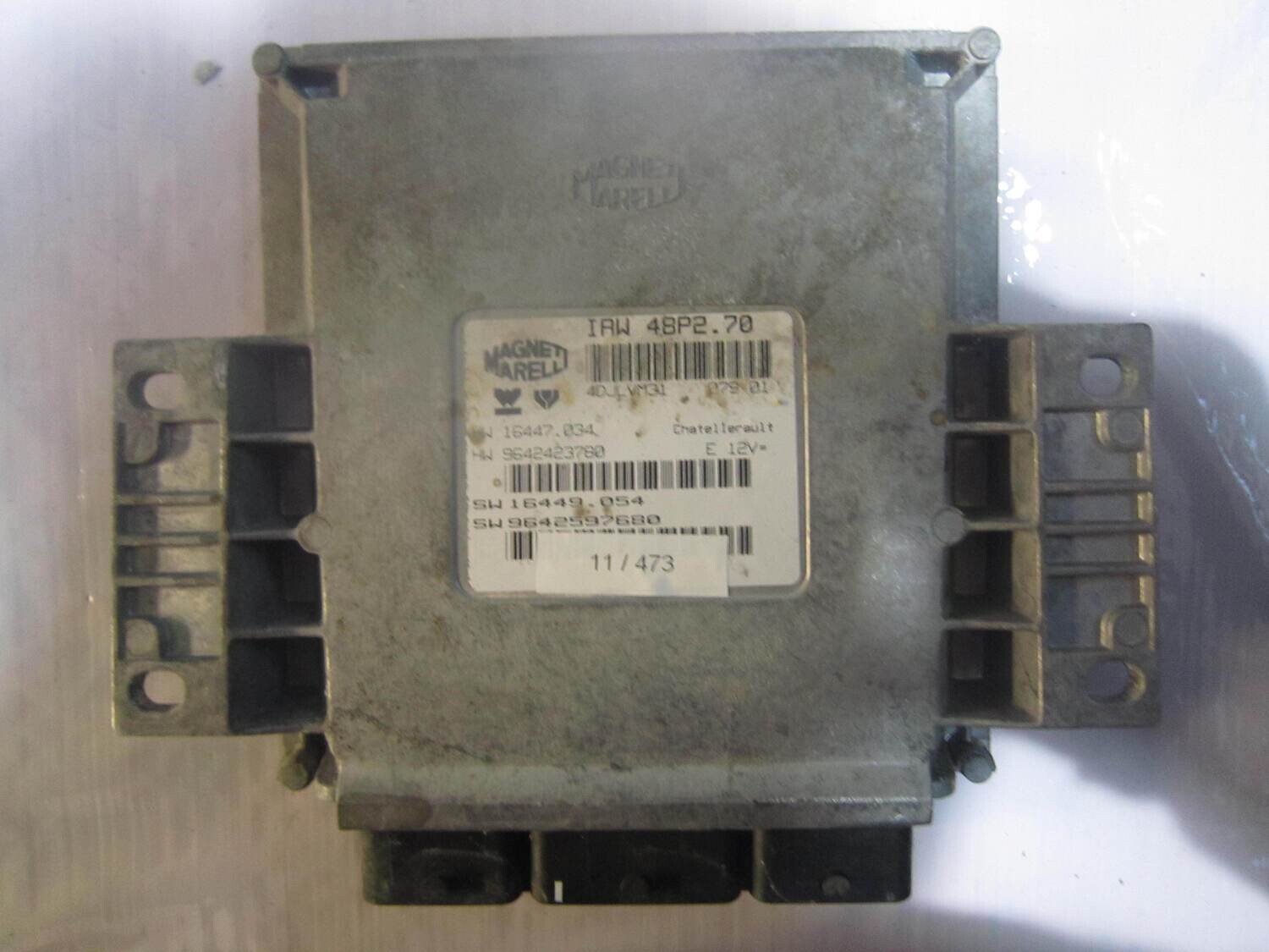 11-473 Centralina Motore Magneti Marelli 16447034    9642423780 IAW 48P2.70 SW 9642597680 CITROEN / PEUGEOT BENZINA VARIE