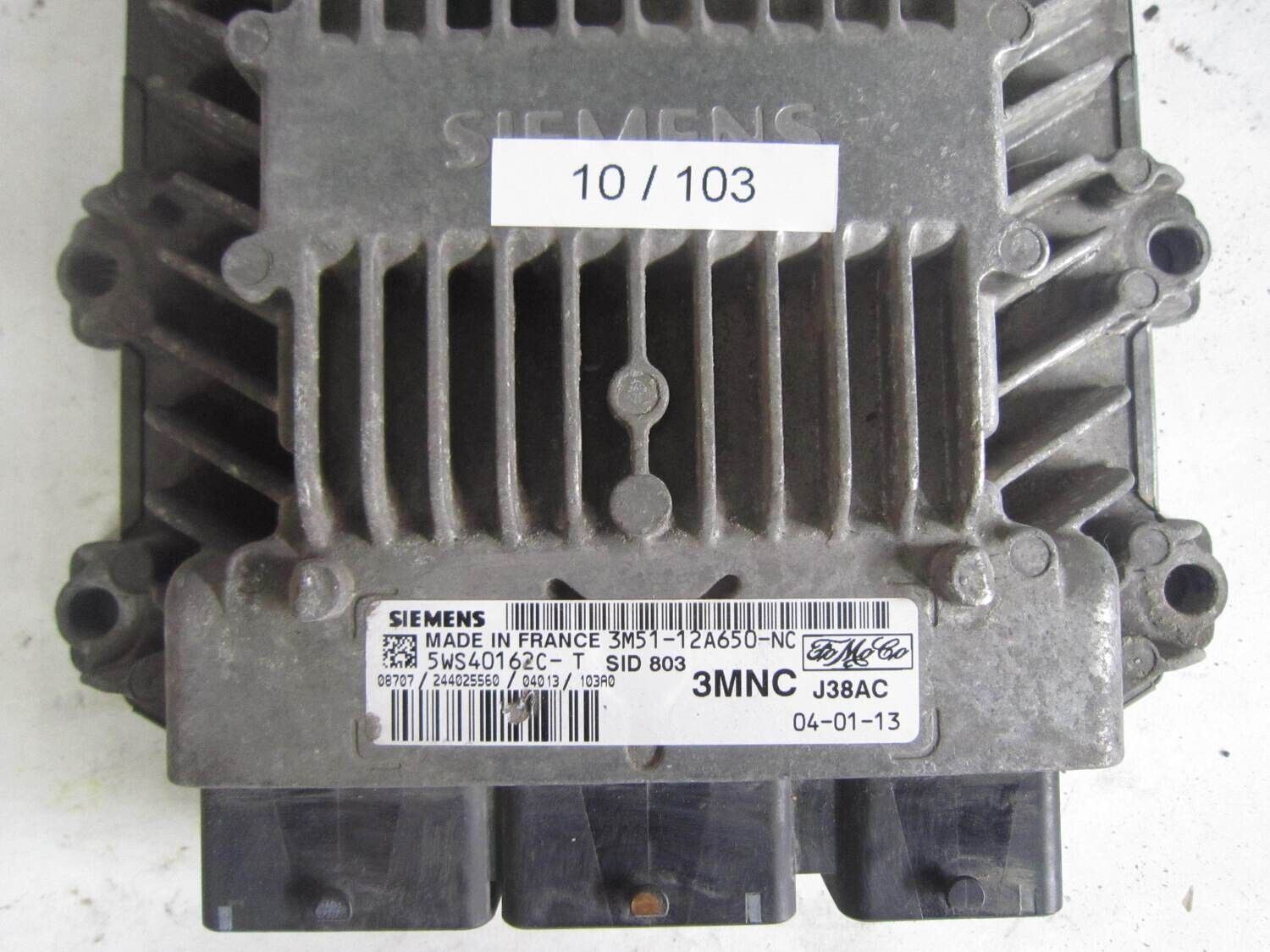 10-103 centralina motore siemens 5ws40162c-t 3m51-12a650-nc 3mnc j38ac sid 803  ford c-max
