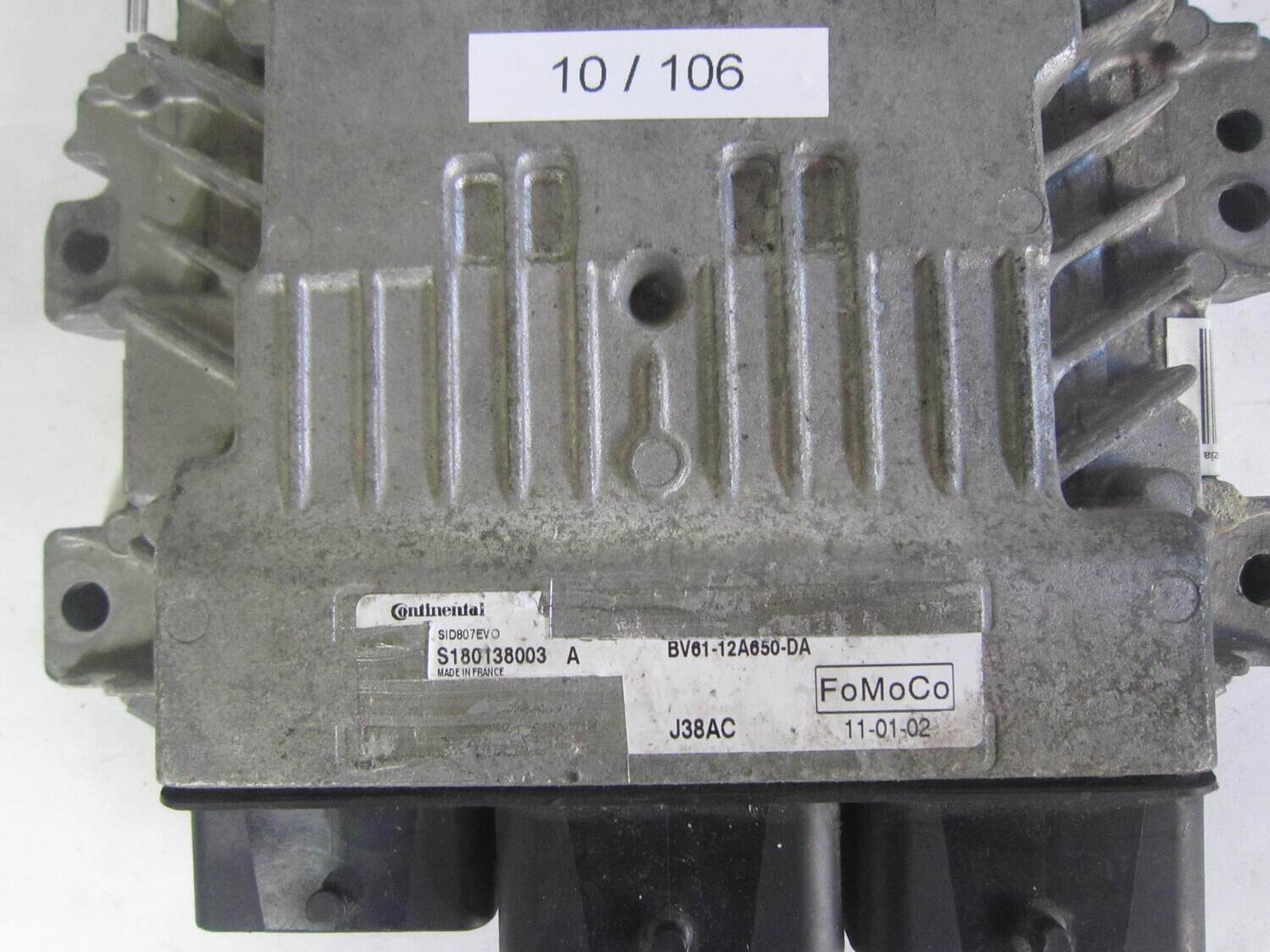 10-106 centralina motore continental s180138003 a bv61-12a650-da sid807evo   ford focus