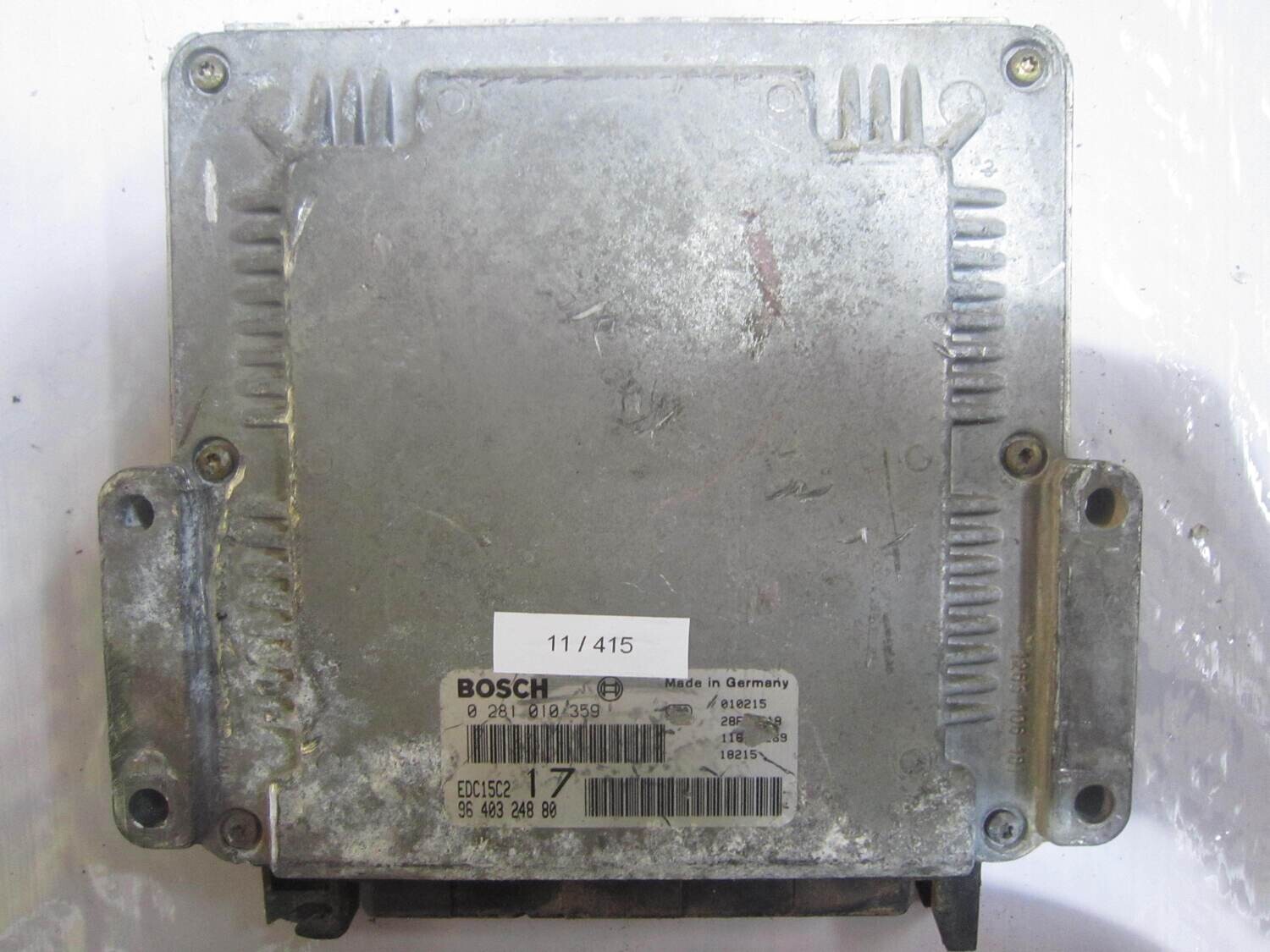 11-415 Centralina Motore Bosch 0 281 010 359 0281010359 96 403 248 80 9640324880 EDC15C2 17 CITROEN / PEUGEOT Diesel JUMPY