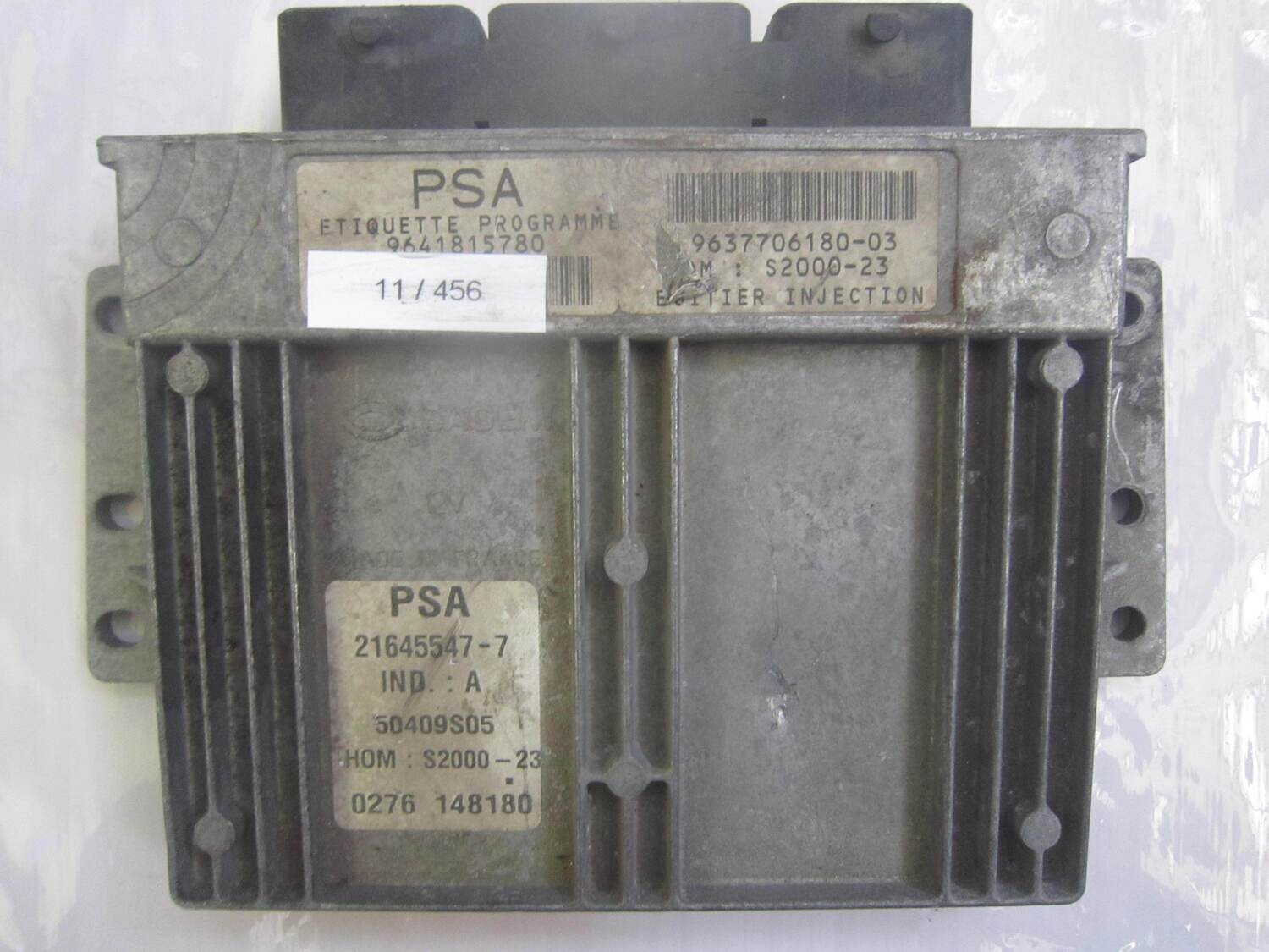 11-456 Centralina Motore Sagem 21645547-7 216455477 9641815780 9637706180-03 S2000-23 CITROEN / PEUGEOT Benzina 206
