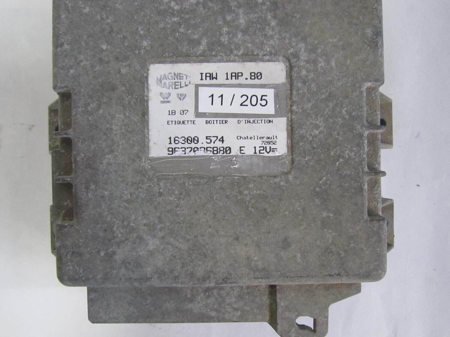 11-205 Centralina Motore Magneti Marelli IAW1AP80 IAW 1AP.80 9637086880  16300.574      CITROEN / PEUGEOT  206  1.1