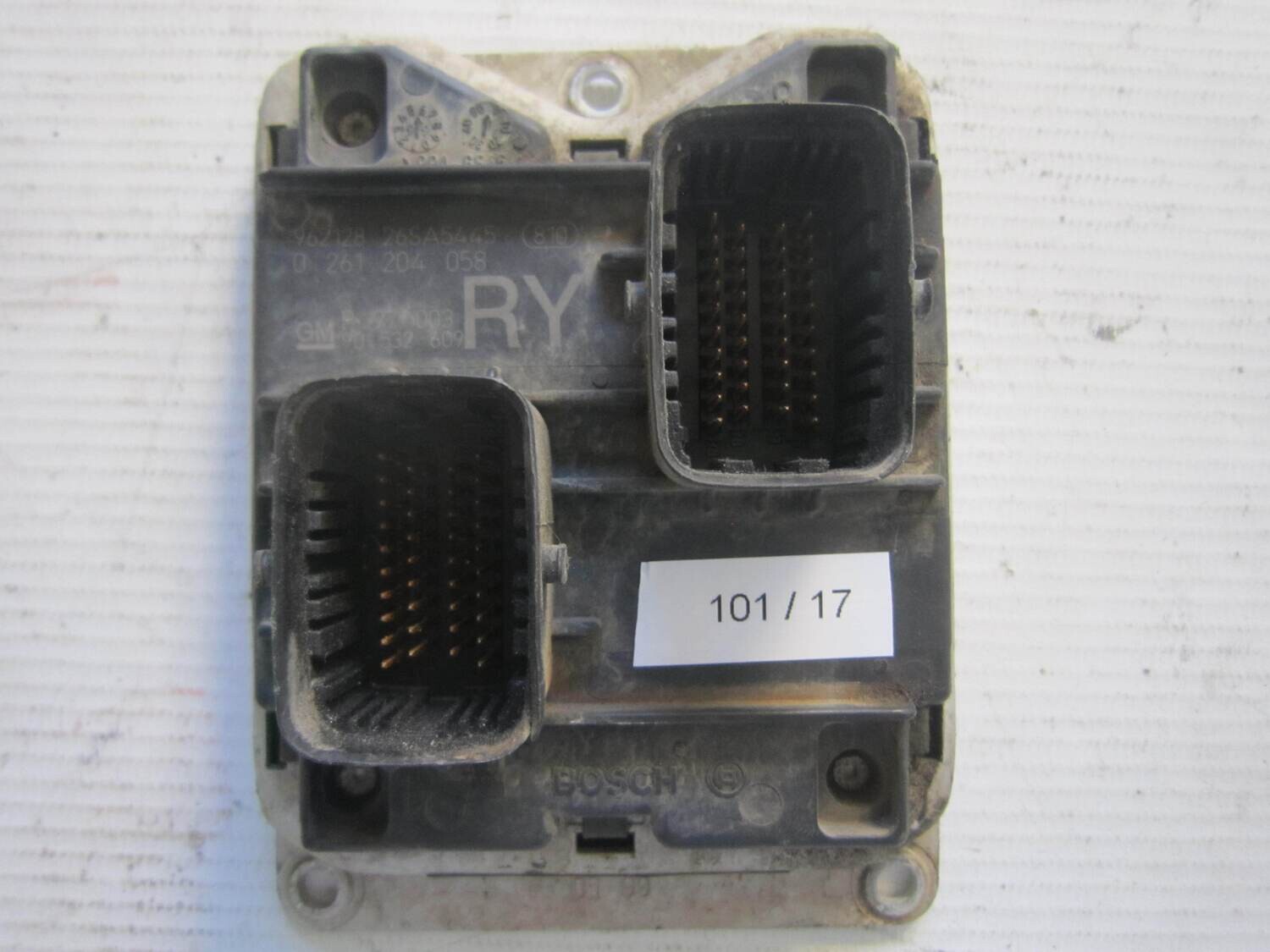 101-17 Centralina Motore Bosch 0 261 204 058 0261204058 962128 26SA5445 90 532 609 RY OPEL Benzina CORSA 1.0