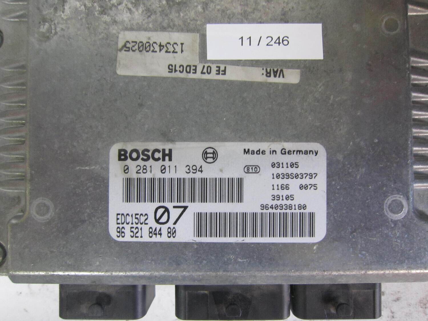 11-246 Centralina Motore Bosch 0 281 011 394 96 521 844 80 1039S03797 EDC15C2 CITROEN / PEUGEOT Diesel C 5