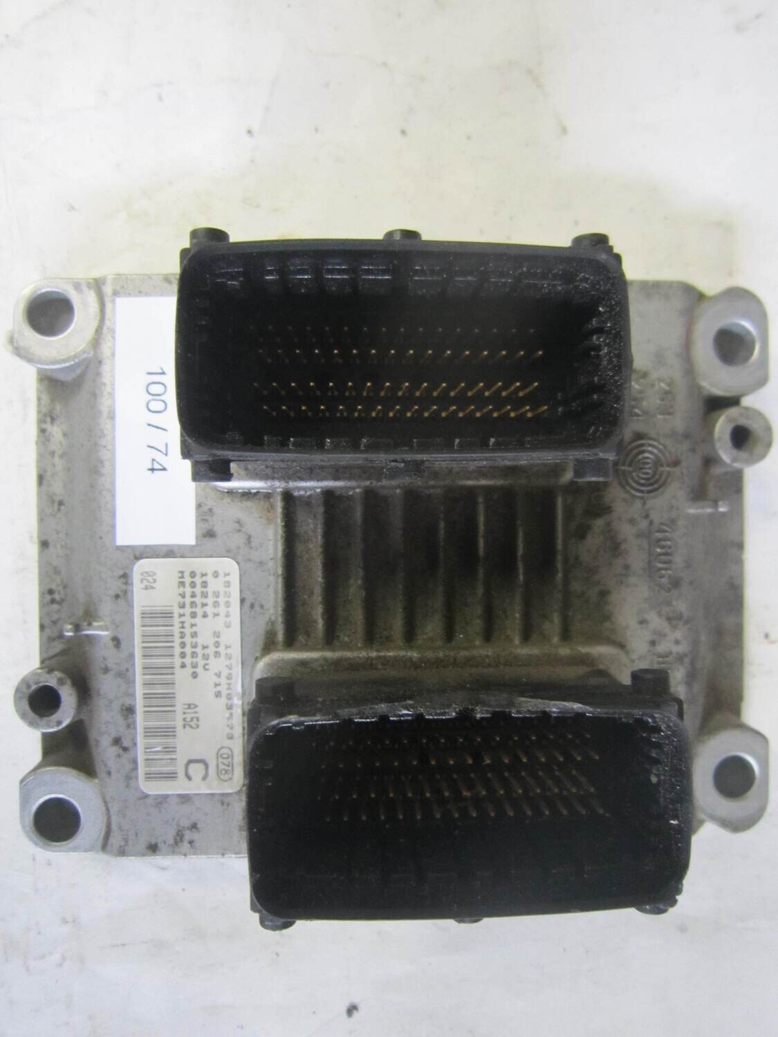 100-74 Centralina Motore Bosch 0 261 206 715 0261206715 00468153630 A 152 C ALFA ROMEO / FIAT / LANCIA Benzina 147 1.6