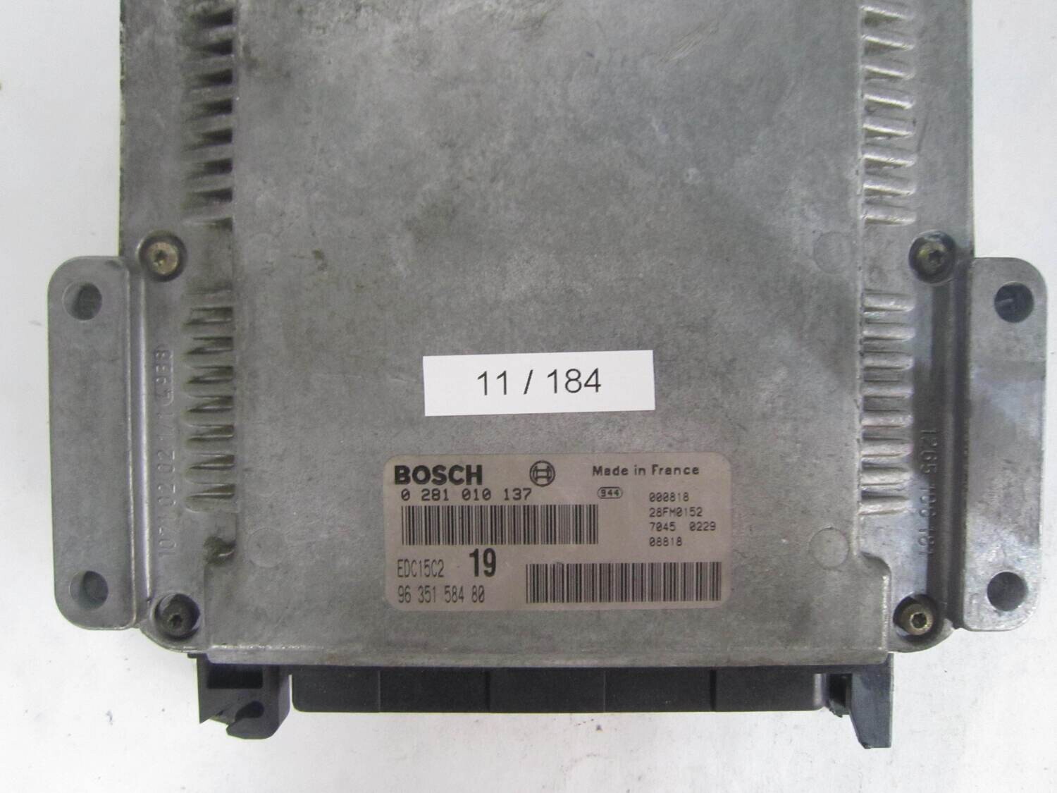 11-184 Centralina Motore Bosch 0281010137 0 281 010 137 96 351 584 80 9635158480 28FM0152  EDC15C2    CITROEN / PEUGEOT  XSARA PICASSO 2.0 HDI