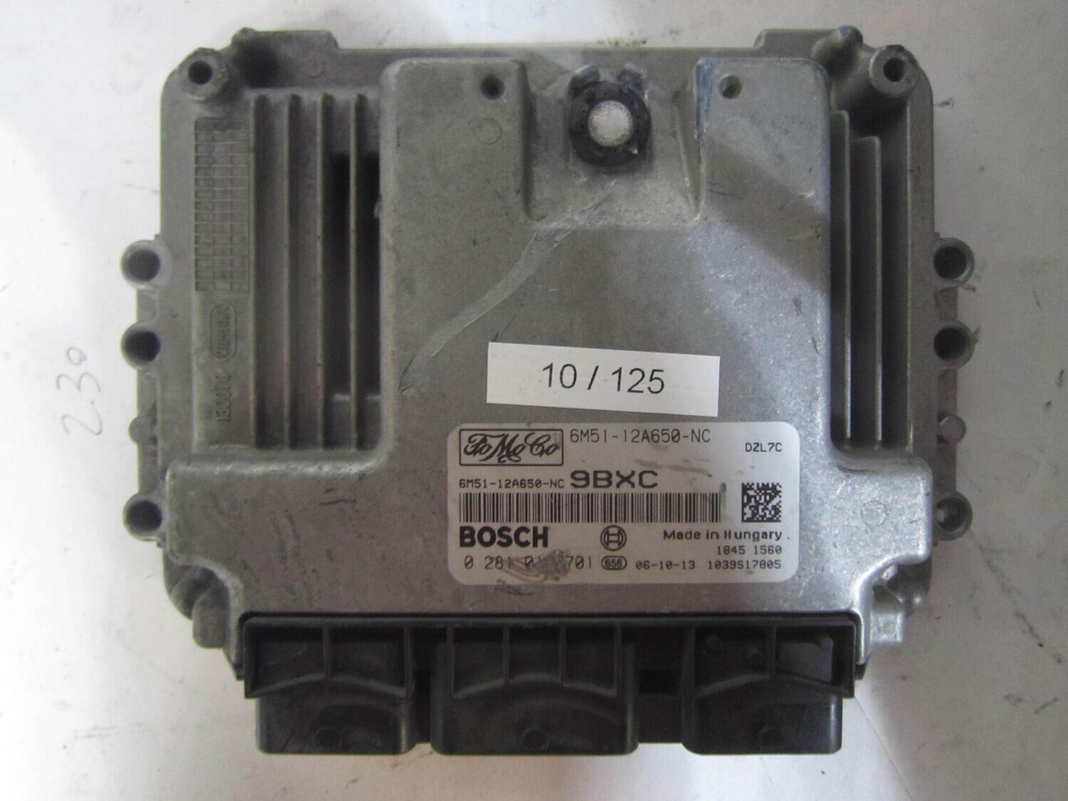 10-125 Centralina Motore Bosch 0 281 011 701 0281011701 8M51-12A650-LB 8M5112A650LB 1039S20981 8YLB FORD Diesel FOCUS 1.6