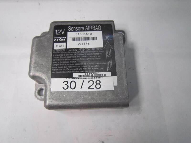 30-28 Centralina Airbag TRW 51803610 391176 C383 ALFA ROMEO / FIAT / LANCIA PANDA
