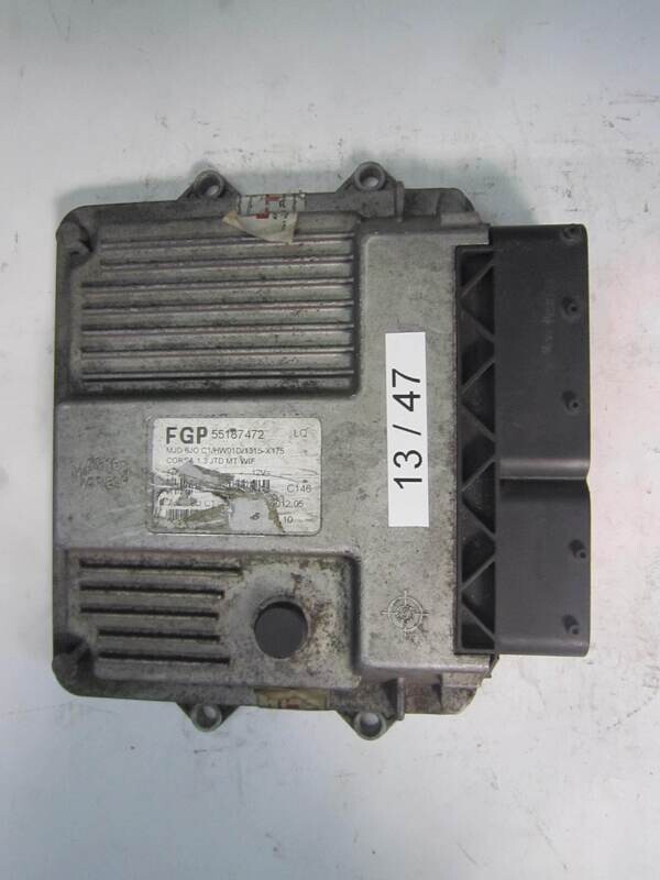13-47 Centralina Motore Magneti Marelli  55187472 MJD 6JO.C1 MJD6JOC1   71600.012.05 7160001205 HW01D/1315-X175 HW01D1315X175 OPEL  Corsa 1.3 JTD