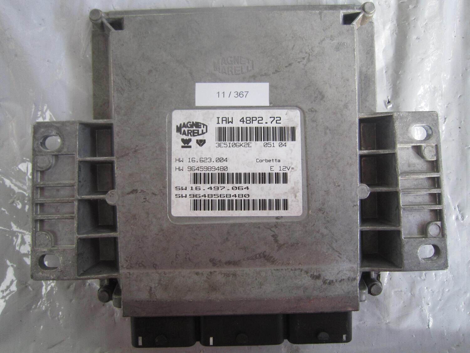11-367 Centralina Motore Magneti Marelli 16.623.004 9648568480 IAW 48P2.72 CITROEN / PEUGEOT Benzina C 3 1.1