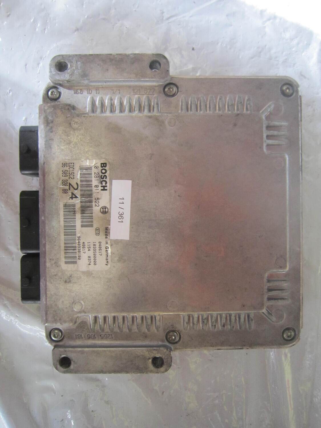 11-361 Centralina Motore Bosch 0 281 011 522 0281011522 9650932080 1039S00000 EDC15C2 24 CITROEN / PEUGEOT VARIE 2.2