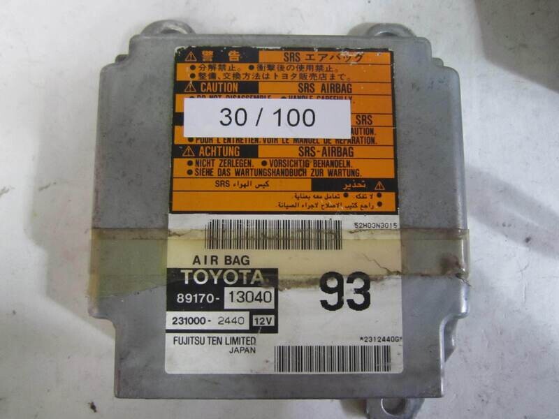 30-100 Centralina Airbag Fujitsu 89170-13040 8917013040 231000-2440 2310002440 TOYOTA COROLLA