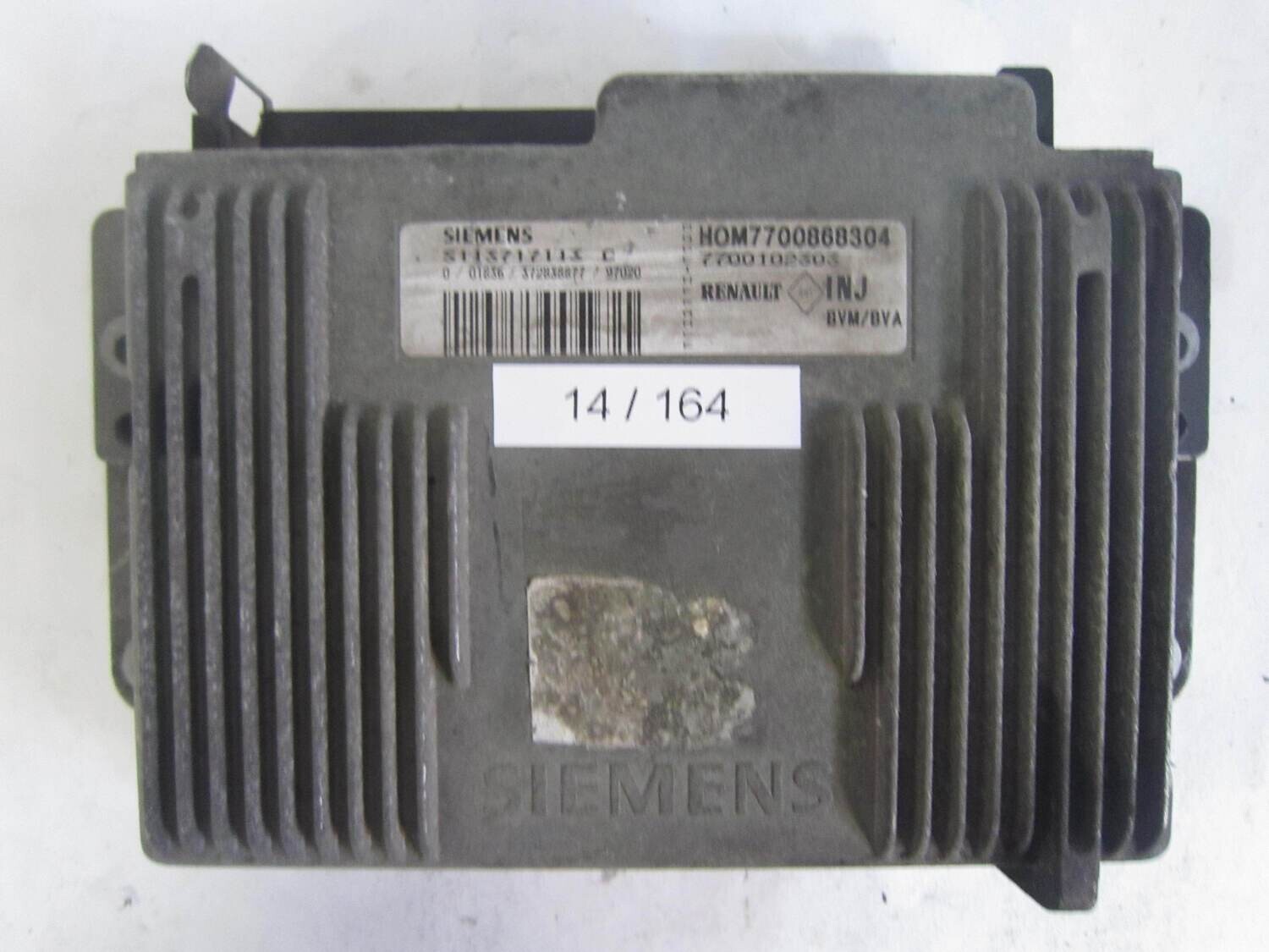 14-164 Centralina Motore Siemens S113717113C S113717113 C HOM7700868304  7700102303  INJ BVM/BVA INJBVMBVA   RENAULT  MEGANE SCENIC 2.0