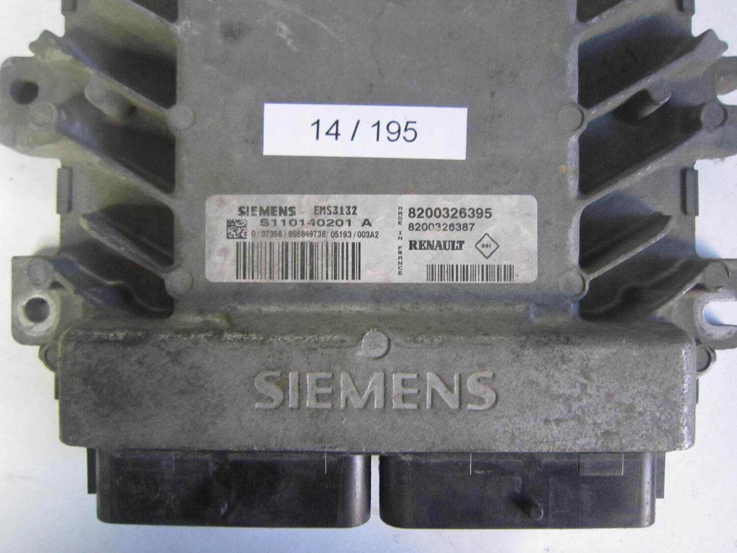 14-195 centralina motore siemens s110140201 a 8200326395 8200326387 ems3132  renault clio