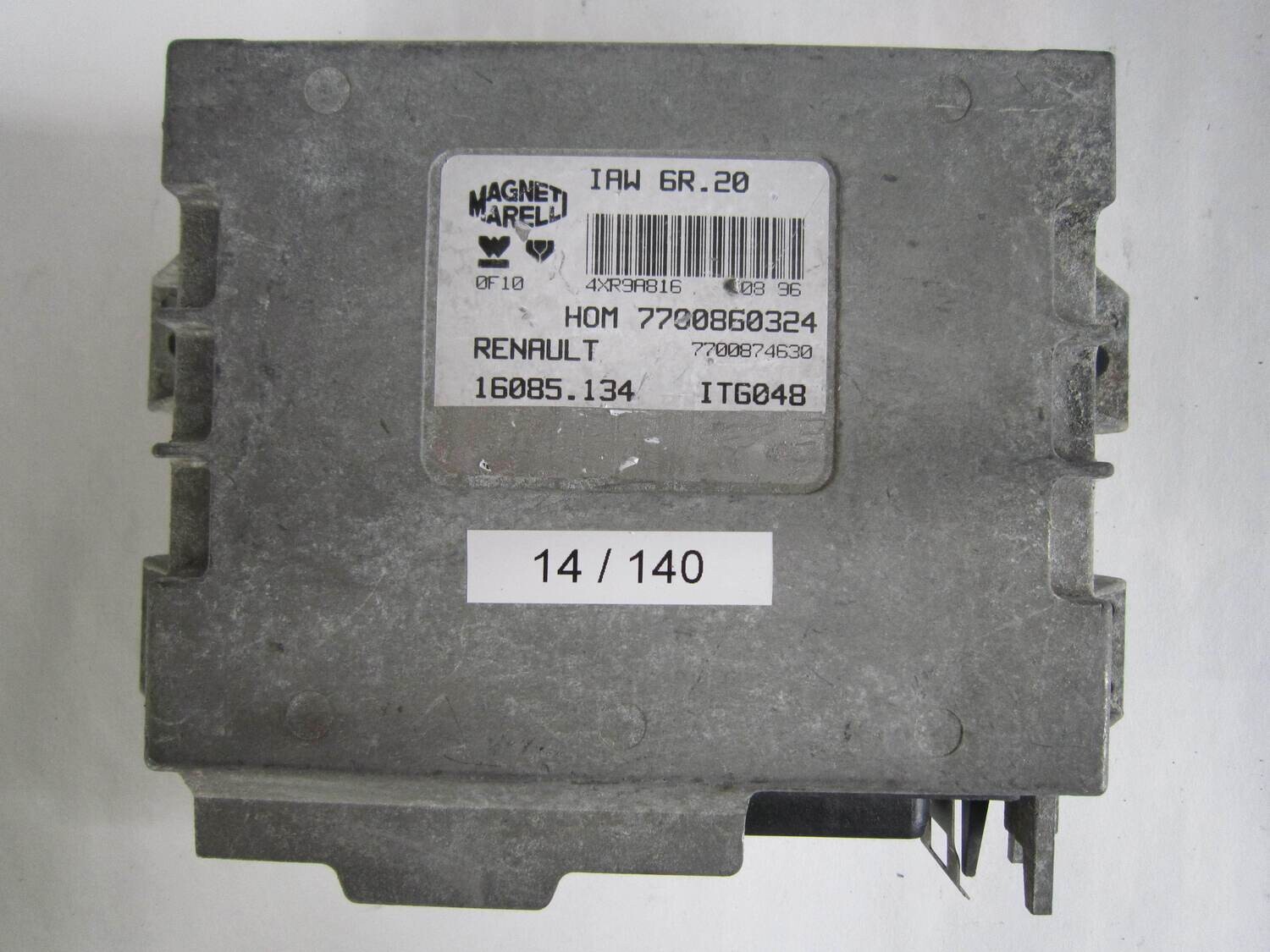 14-140 Centralina Motore Magneti Marelli IAW6R20 IAW 6R.20 7700860324  16085134  ITG048    RENAULT  TWINGO 1.2