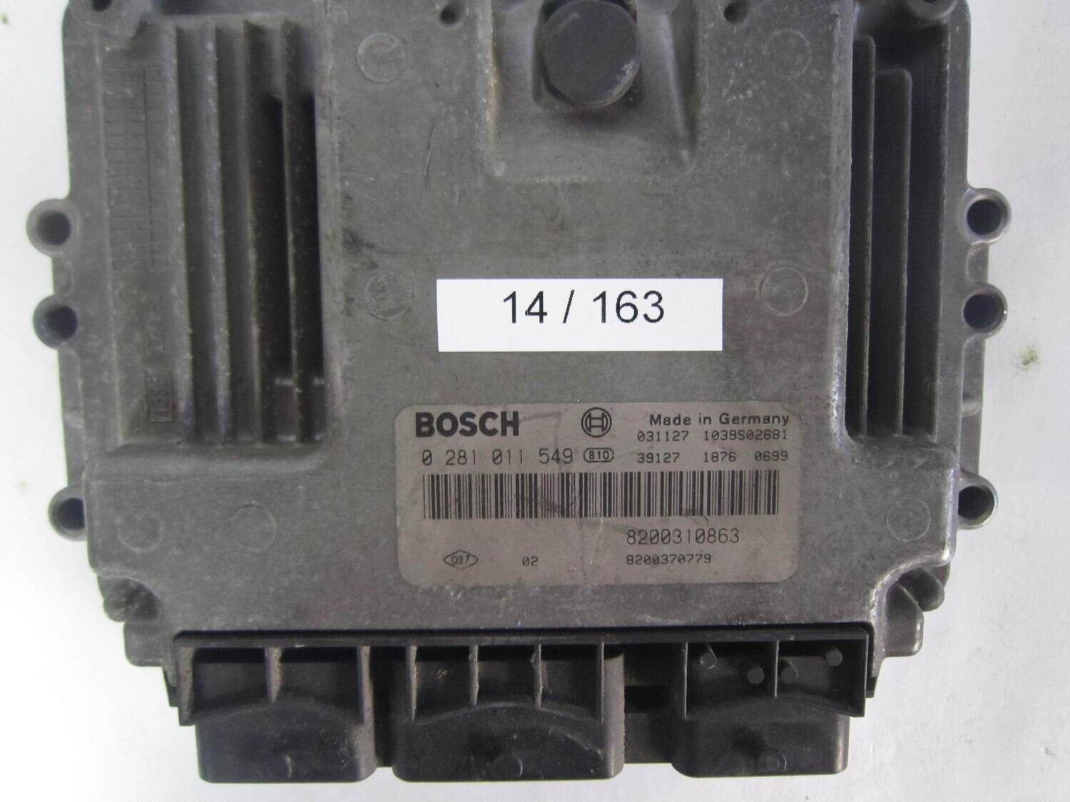 14-163 Centralina Motore Bosch 0281011549 0 281 011 549 8200310863  1039S02681  8200370779    RENAULT  MEGANE SCENIC 1.9 DC