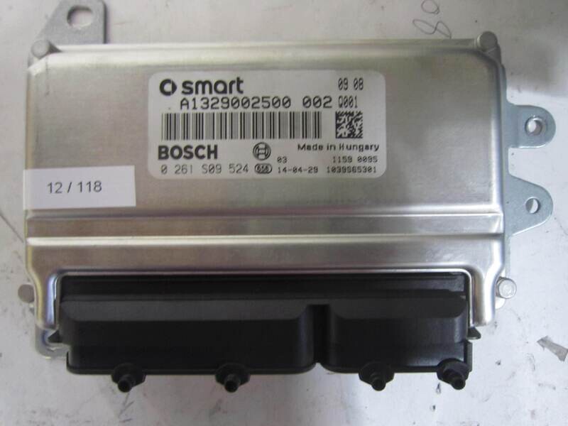 12-118 Centralina Motore Bosch 0 261 S09 524 0261S09524 A1329002500 1039S65301 SMART Benzina FORTWO 451 1.0